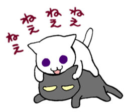2 cats sticker #13022996