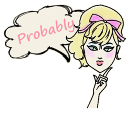 Nega Posi Girls in English sticker #13028262