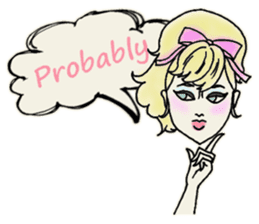 Nega Posi Girls in English sticker #13028262