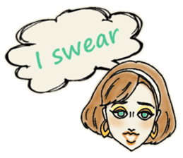 Nega Posi Girls in English sticker #13028263