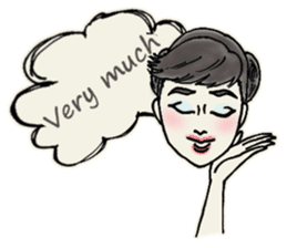 Nega Posi Girls in English sticker #13028265