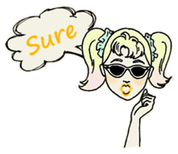 Nega Posi Girls in English sticker #13028266