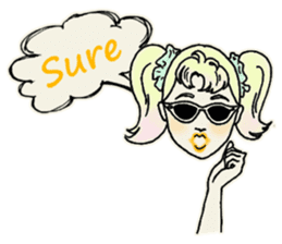 Nega Posi Girls in English sticker #13028266