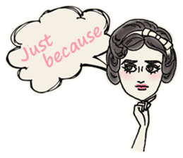 Nega Posi Girls in English sticker #13028268