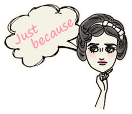 Nega Posi Girls in English sticker #13028268