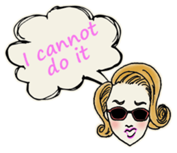 Nega Posi Girls in English sticker #13028270