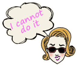 Nega Posi Girls in English sticker #13028270