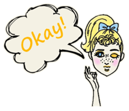 Nega Posi Girls in English sticker #13028271