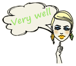 Nega Posi Girls in English sticker #13028280