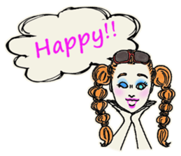 Nega Posi Girls in English sticker #13028282