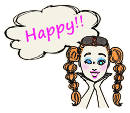 Nega Posi Girls in English sticker #13028282