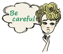 Nega Posi Girls in English sticker #13028285