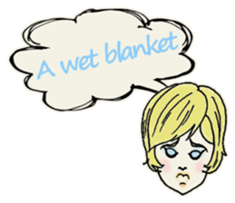 Nega Posi Girls in English sticker #13028287