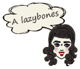 Nega Posi Girls in English sticker #13028294