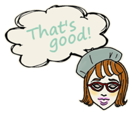 Nega Posi Girls in English sticker #13028295