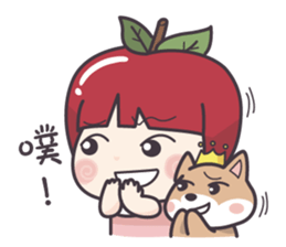 Winnie & Princess Apple sticker #13028504