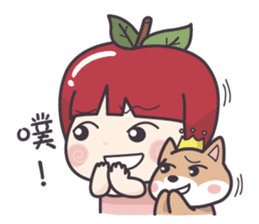 Winnie & Princess Apple sticker #13028504