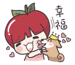 Winnie & Princess Apple sticker #13028509
