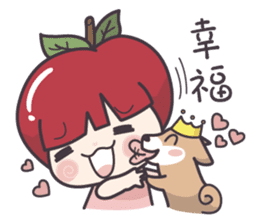 Winnie & Princess Apple sticker #13028509