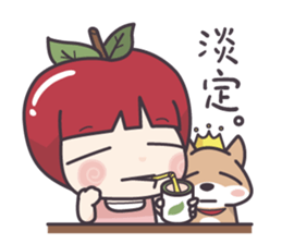 Winnie & Princess Apple sticker #13028510