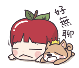 Winnie & Princess Apple sticker #13028511