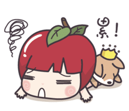 Winnie & Princess Apple sticker #13028512