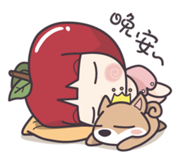 Winnie & Princess Apple sticker #13028513