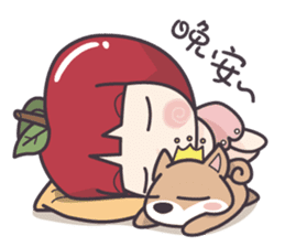 Winnie & Princess Apple sticker #13028513