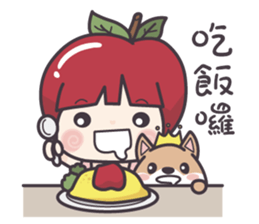 Winnie & Princess Apple sticker #13028516