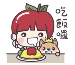 Winnie & Princess Apple sticker #13028516