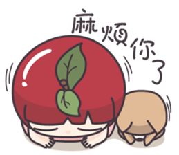 Winnie & Princess Apple sticker #13028517