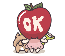 Winnie & Princess Apple sticker #13028518
