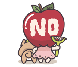 Winnie & Princess Apple sticker #13028519