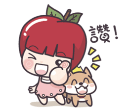 Winnie & Princess Apple sticker #13028521