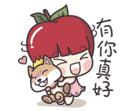 Winnie & Princess Apple sticker #13028522
