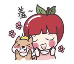 Winnie & Princess Apple sticker #13028523