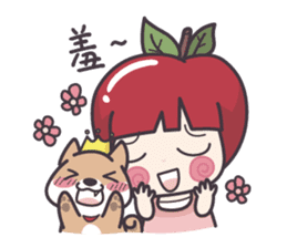 Winnie & Princess Apple sticker #13028523