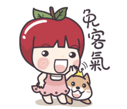 Winnie & Princess Apple sticker #13028524