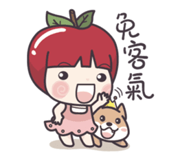 Winnie & Princess Apple sticker #13028524