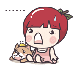 Winnie & Princess Apple sticker #13028529