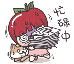 Winnie & Princess Apple sticker #13028532