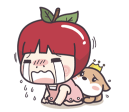 Winnie & Princess Apple sticker #13028533