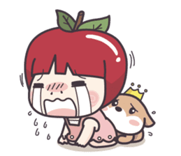 Winnie & Princess Apple sticker #13028533