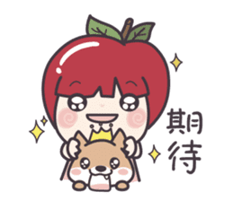 Winnie & Princess Apple sticker #13028536
