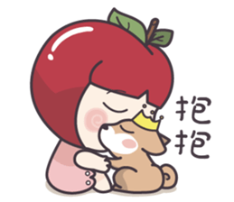 Winnie & Princess Apple sticker #13028537