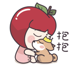 Winnie & Princess Apple sticker #13028537