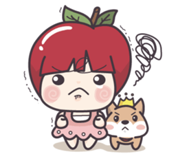 Winnie & Princess Apple sticker #13028538