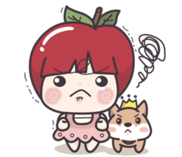 Winnie & Princess Apple sticker #13028538