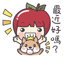 Winnie & Princess Apple sticker #13028539