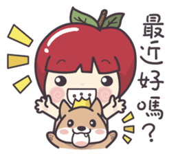 Winnie & Princess Apple sticker #13028539